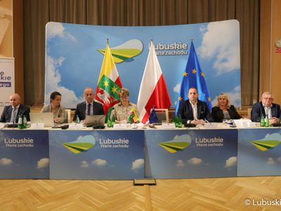 Negocjacje programu z Komisją Europejską w Sali Kolumnowej Urzędu Marszałkowskiego Województwa Lubuskiego 