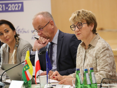 Negocjacje programu z Komisją Europejską w Sali Kolumnowej Urzędu Marszałkowskiego Województwa Lubuskiego 