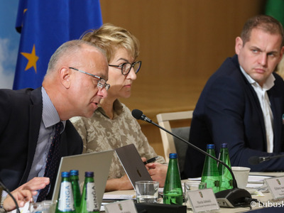 Negocjacje programu z Komisją Europejską w Sali Kolumnowej Urzędu Marszałkowskiego Województwa Lubuskiego 