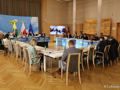 Negocjacje programu z Komisją Europejską w Sali Kolumnowej Urzędu Marszałkowskiego Województwa Lubuskiego 