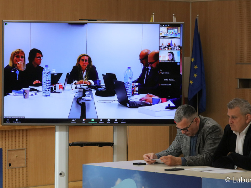 Negocjacje programu z Komisją Europejską w Sali Kolumnowej Urzędu Marszałkowskiego Województwa Lubuskiego