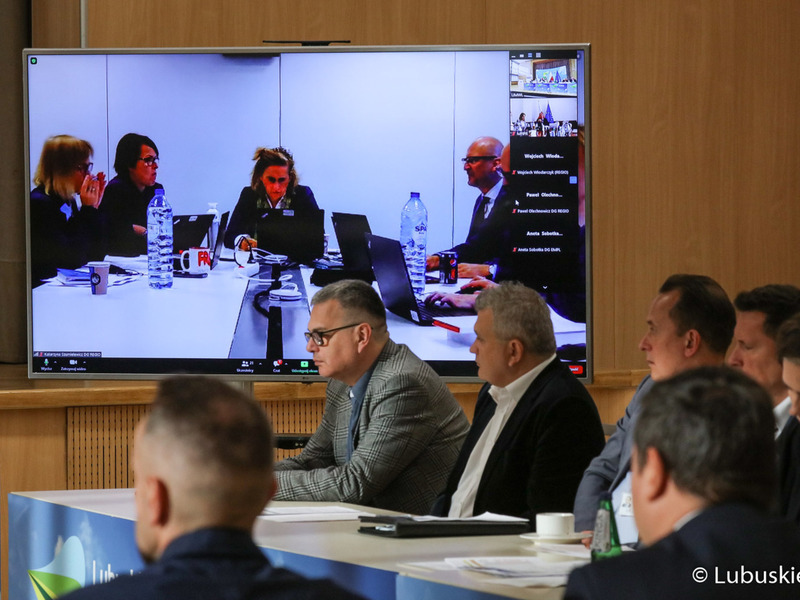 Negocjacje programu z Komisją Europejską w Sali Kolumnowej Urzędu Marszałkowskiego Województwa Lubuskiego