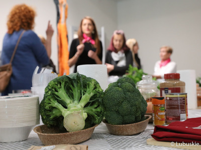 Częścią Różowego Marszu były również warsztaty kulinarne „Dieta w profilaktyce i chorobach onkologicznych” w Muzeum Ziemi Lubuskiej  
