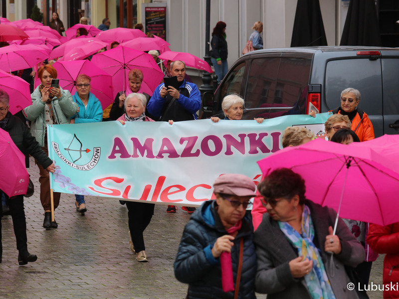 Uczestnicy Różowego Marszu w Zielonej Górze