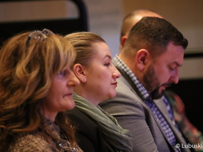 Uczestnicy konferencji „Aktywna Kobieta Wiejska 2022” w Centrum Kreatywnej Kultury przy Regionalnym Centrum Animacji Kultury w Zielonej Górze
