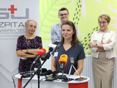 2 listopada 2022 r. rozpoczęły się przenosiny oddziałów zielonogórskiego Szpitala Uniwersyteckiego do Centrum Zdrowia Matki i Dziecka. Z tej okazji odbył się briefing prasowy. 