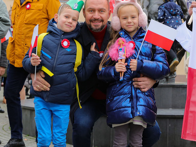 Uczestnicy Marszu Niepodległości w Zielonej Górze
