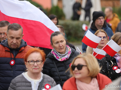 Uczestnicy Marszu Niepodległości w Zielonej Górze