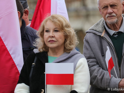 Uczestnicy Marszu Niepodległości w Zielonej Górze