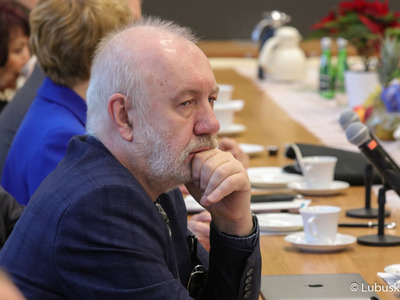 Spotkanie rady klinicystów w sali prasowej Urzędu Marszałkowskiego Województwa Lubuskiego w Zielonej Górze