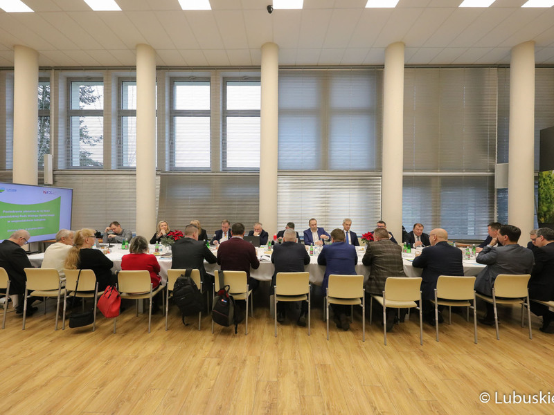 Posiedzenie plenarne Wojewódzkiej Rady Dialogu Społecznego w województwie lubuskim