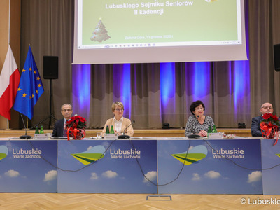 Uczestnicy obrad VI sesji Lubuskiego Sejmiku Seniorów