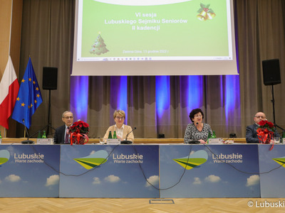 Uczestnicy obrad VI sesji Lubuskiego Sejmiku Seniorów