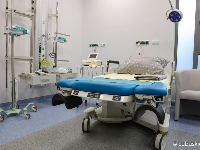 Jedno z pomieszczeń Centrum Zdrowia Matki i Dziecka w Zielonej Górze. Inwestycja była możliwa dzięki funduszom Unii Europejskiej.