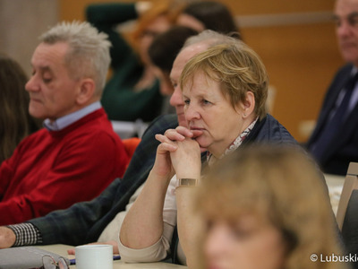 Uczestnicy Forum Producentów Produktów Regionalnych w Sali Kolumnowej Urzędu Marszałkowskiego Województwa Lubuskiego w Zielonej Górze 