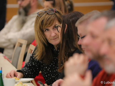 Uczestnicy Forum Producentów Produktów Regionalnych w Sali Kolumnowej Urzędu Marszałkowskiego Województwa Lubuskiego w Zielonej Górze 