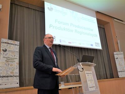 Forum Producentów Produktów Regionalnych w Sali Kolumnowej Urzędu Marszałkowskiego Województwa Lubuskiego w Zielonej Górze 