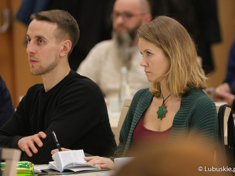 Uczestnicy Forum Producentów Produktów Regionalnych w Sali Kolumnowej Urzędu Marszałkowskiego Województwa Lubuskiego w Zielonej Górze