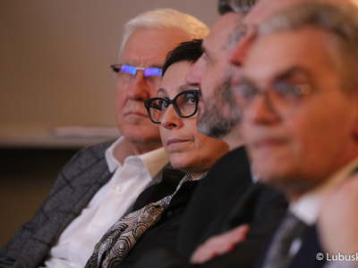 Podczas czwartkowej gali w Bibliotece Norwida ogłoszono laureatów w poszczególnych kategoriach konkursowych Lubuskiego Wawrzynu 2022. Na zdjęciu posłanka na Sejm RP Krystyna Sibińska.