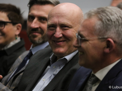 Podczas czwartkowej gali w Bibliotece Norwida ogłoszono laureatów w poszczególnych kategoriach konkursowych Lubuskiego Wawrzynu 2022. Na zdjęciu przewodniczący Sejmiku Woj. Lubuskiego Wacław Maciuszonek.