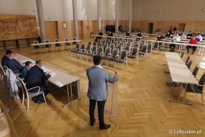 Otwarcie Olimpiady Młodych Producentów Rolnych w Sali Kolumnowej Urzędu Marszałkowskiego Województwa Lubuskiego w Zielonej Górze 