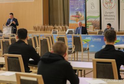 Otwarcie Olimpiady Młodych Producentów Rolnych w Sali Kolumnowej Urzędu Marszałkowskiego Województwa Lubuskiego w Zielonej Górze 