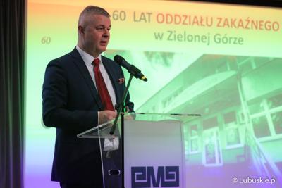 Prezes Szpitala Uniwersyteckiego w Zielonej Górze Marek Działoszyński