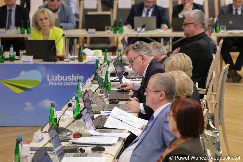 Radni na LII sesji Sejmiku Województwa Lubuskiego