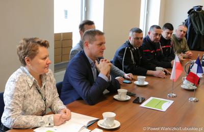 Wicemarszałek Łukasz Porycki gościł delegację strażaków z Burgundii, odbywających wizytę studyjną w województwie lubuskim. 
