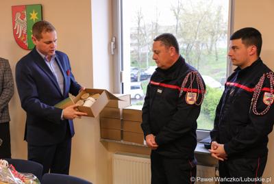 Wicemarszałek Łukasz Porycki gościł delegację strażaków z Burgundii, odbywających wizytę studyjną w województwie lubuskim. 