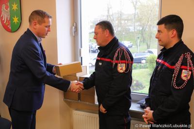 Wicemarszałek Łukasz Porycki gościł delegację strażaków z Burgundii, odbywających wizytę studyjną w województwie lubuskim. 