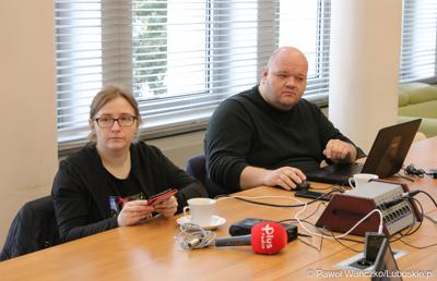 Dziennikarze na konferencji prasowej dot. 9. (12.) Festiwalu Filmu, Teatru i Książki Kozzi Pieczka Chęciński. 