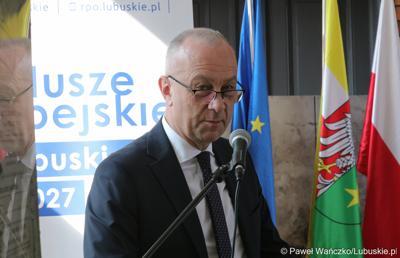 Członek zarządu województwa lubuskiego Marcin Jabłoński 