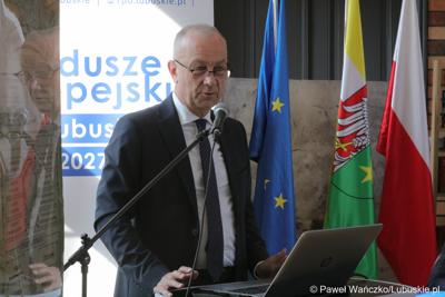 Członek zarządu województwa lubuskiego Marcin Jabłoński 