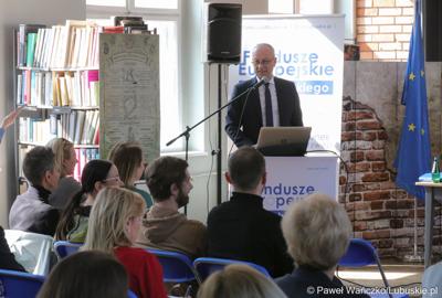 Członek zarządu województwa lubuskiego Marcin Jabłoński 