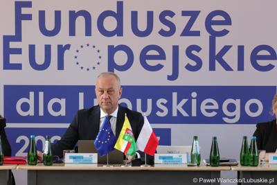Członek zarządu województwa lubuskiego Marcin Jabłoński 