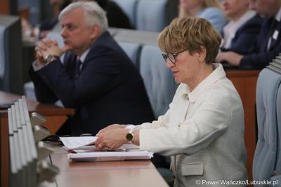 Marszałek Elżbieta Anna Polak podczas posiedzenia Komitetu ds. Współpracy Międzyregionalnej Polsko-Niemieckiej Komisji Międzyrządowej ds. Współpracy Regionalnej i Przygranicznej w w Dolnośląskim Urzędzie Wojewódzkim we Wrocławiu.