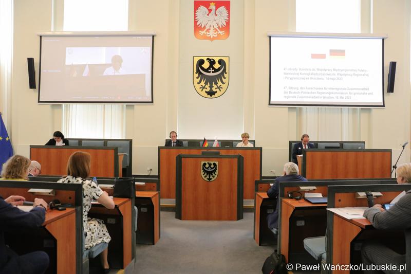 Posiedzenie Komitetu ds. Współpracy Międzyregionalnej Polsko-Niemieckiej Komisji Międzyrządowej ds. Współpracy Regionalnej i Przygranicznej w w Dolnośląskim Urzędzie Wojewódzkim we Wrocławiu.