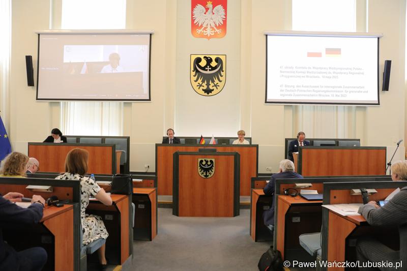 Posiedzenie Komitetu ds. Współpracy Międzyregionalnej Polsko-Niemieckiej Komisji Międzyrządowej ds. Współpracy Regionalnej i Przygranicznej w w Dolnośląskim Urzędzie Wojewódzkim we Wrocławiu.