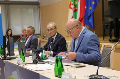 Prezydium Sejmiku Województwa Lubuskiego podczas majowej Sesji Sejmiku Województwa Lubuskiego 