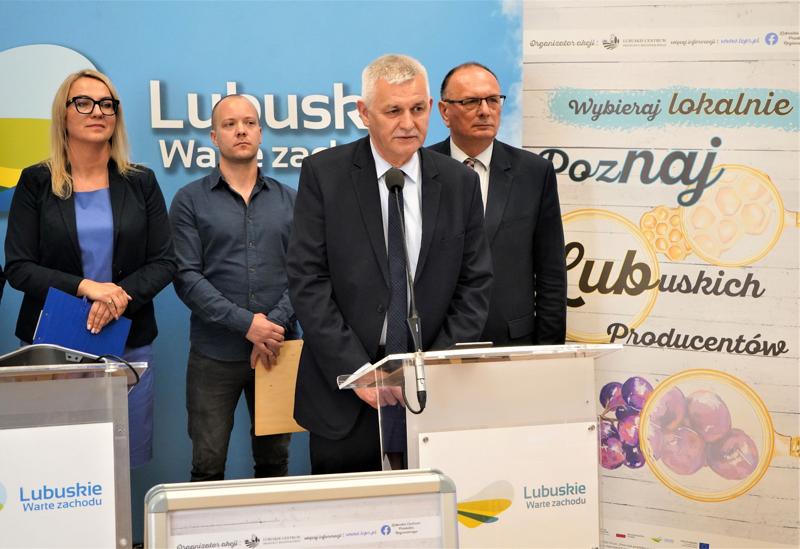 29 maja 2023 r. na konferencji prasowej w UMWL Lubuskie Centrum Produktu Regionalnego podsumowało kampanię promującą produkty regionalne
