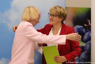 Uczestnicy konferencji prasowej dot. dofinansowania szczepień przeciwko grypie dla osób 65+ w woj. lubuskim
