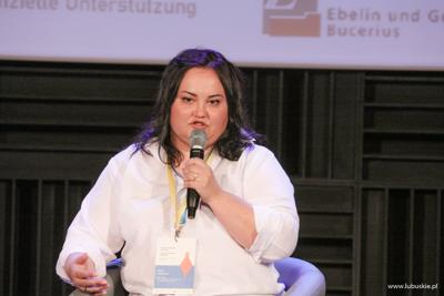 Uczestniczka 16. Polsko-Niemieckich Dni Mediów w Centrum Kreatywnej Kultury w Zielonej Górze