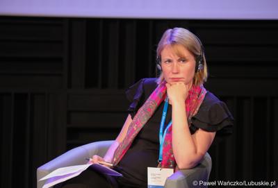 Uczestniczka 16. Polsko-Niemieckich Dni Mediów w Centrum Kreatywnej Kultury w Zielonej Górze