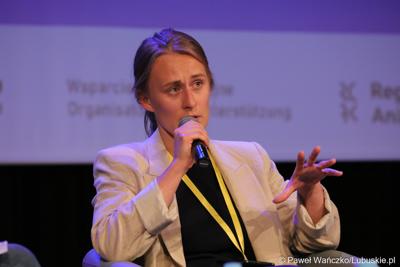 Uczestniczka 16. Polsko-Niemieckich Dni Mediów w Centrum Kreatywnej Kultury w Zielonej Górze