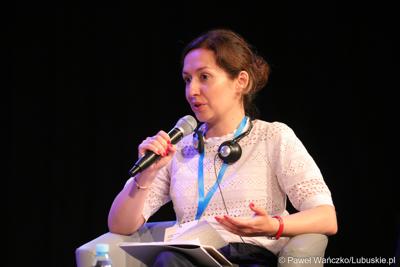 Uczestniczka 16. Polsko-Niemieckich Dni Mediów w Centrum Kreatywnej Kultury w Zielonej Górze