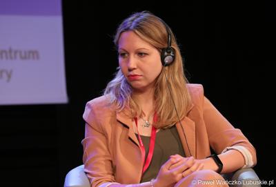 Uczestniczka 16. Polsko-Niemieckich Dni Mediów w Centrum Kreatywnej Kultury w Zielonej Górze