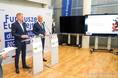 Marcin Jabłoński i Łukasz Porycki na konferencji prasowej