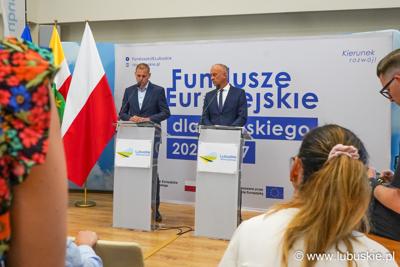 Marcin Jabłoński i Łukasz Porycki na konferencji prasowej