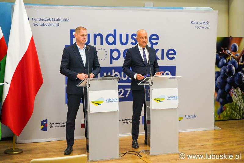 Marcin Jabłoński i Łukasz Porycki na konferencji prasowej